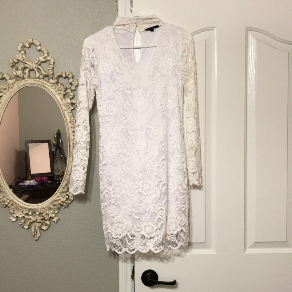 White “Ambiance” mini dress
